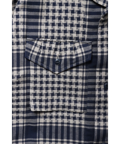 「ROTAR」 半袖シャツ LARGE ネイビー メンズ_画像6