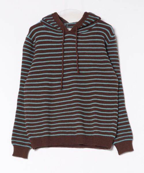 「MEMECLE」 長袖ニット M ブラウン レディース_画像7