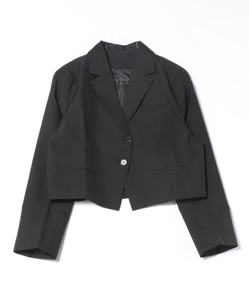 alude テーラードジャケット ショート丈 ALUDE SELECT】both shoulder short jacket | 【ALUDE】韓国メンズ