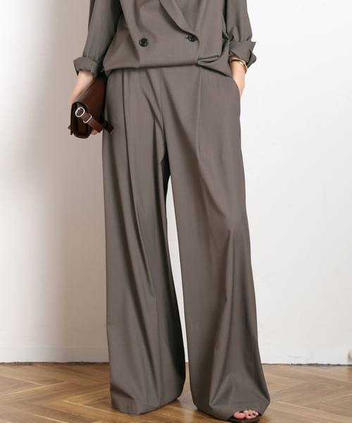AP STUDIO スラックス パンツ SPWOOL パンツ レディース : ZOZOTOWN