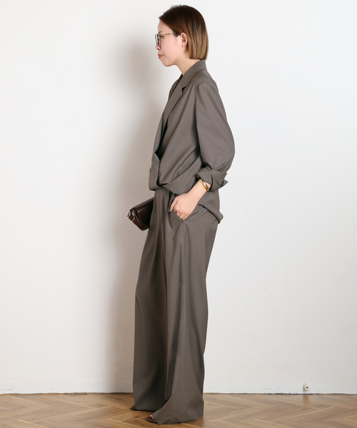 スラックス パンツ SPWOOL パンツ レディースの画像