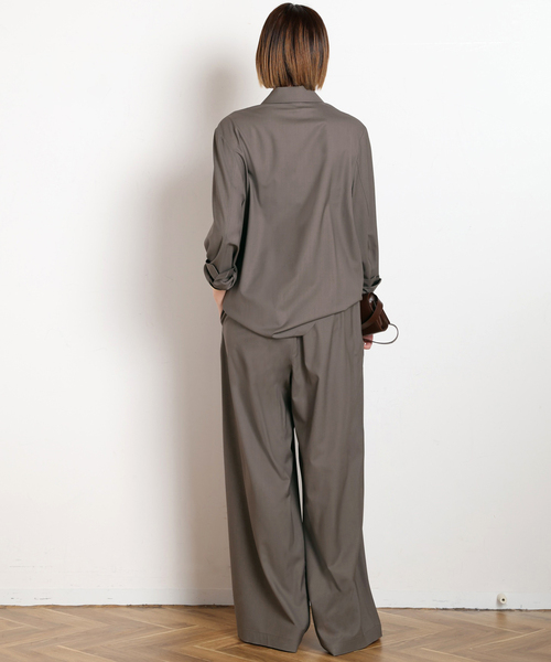 スラックス パンツ SPWOOL パンツ レディースの画像
