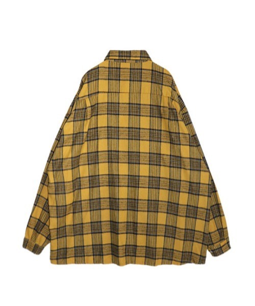 「AMAIL」 長袖ネルシャツ FREE ブラック レディース_画像5