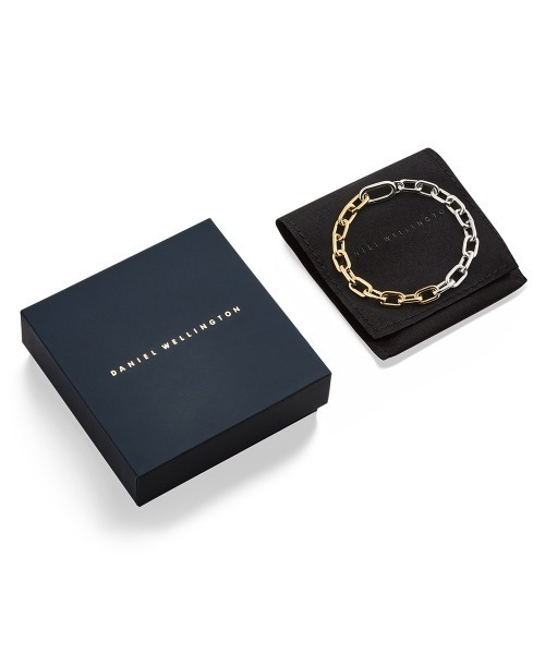ブレスレット Contrast Link Bracelet Two Tone ローズゴールド／ゴールド メンズ レディースの画像
