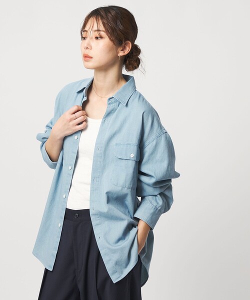 ライトデニムシャツ　クールカレアン CITEN（シテン） シャツ 「CITEN」ライトデニムシャツ メンズ