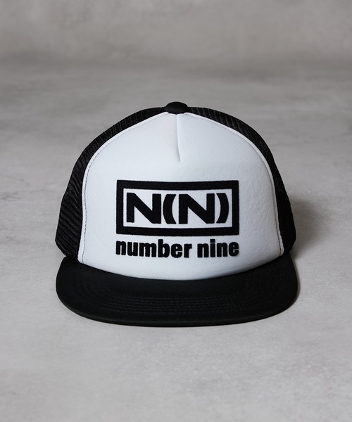 「NUMBER (N)INE」 メッシュキャップ FREE ホワイト×ブラック メンズ_画像2