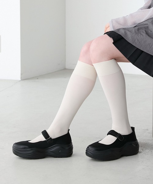 「forksy.」 スリッポン LL ブラック レディース_画像3