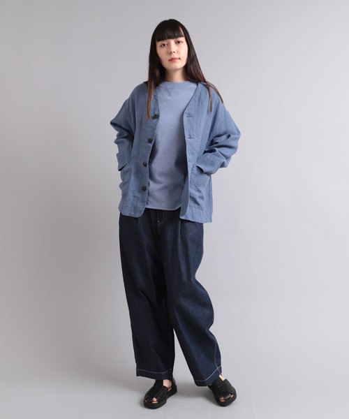 「RNA-N」 半袖カットソー MEDIUM ブルー レディース_画像4