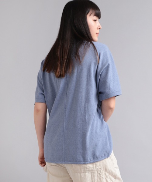 「RNA-N」 半袖カットソー MEDIUM ブルー レディース_画像8