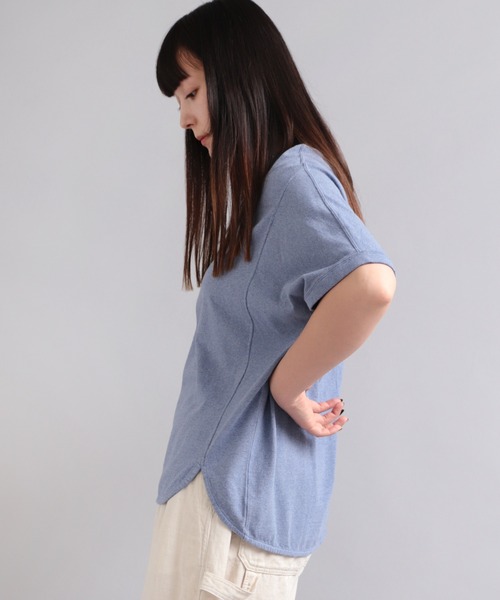 「RNA-N」 半袖カットソー MEDIUM ブルー レディース_画像9