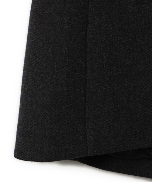 「plumpynuts」 ノーカラーコート 38 グレー レディース_画像3