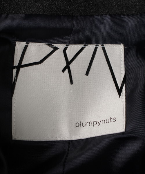 「plumpynuts」 ノーカラーコート 38 グレー レディース_画像5
