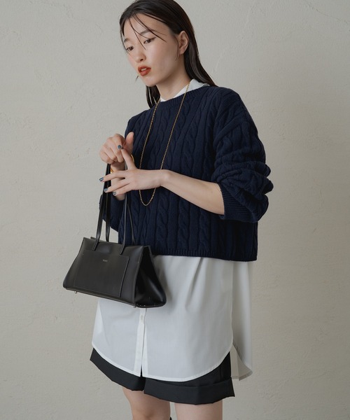 「LOUNGEDRESS」 長袖ニット FREE グレー レディース_画像2