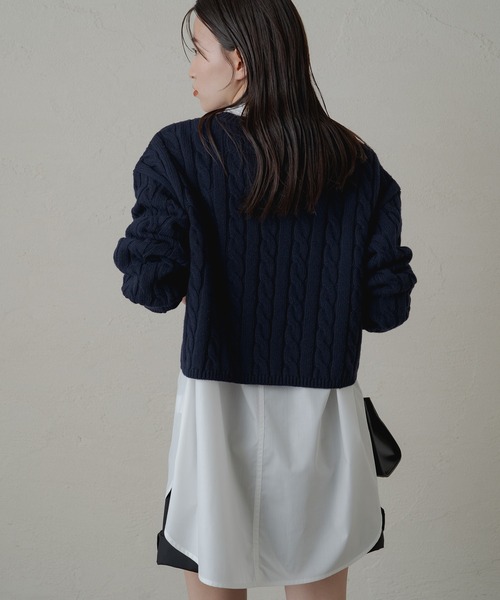 「LOUNGEDRESS」 長袖ニット FREE グレー レディース_画像4