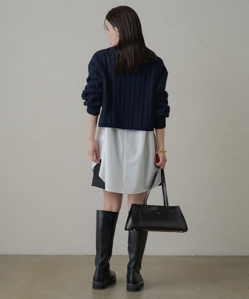 「LOUNGEDRESS」 長袖ニット FREE グレー レディース_画像6