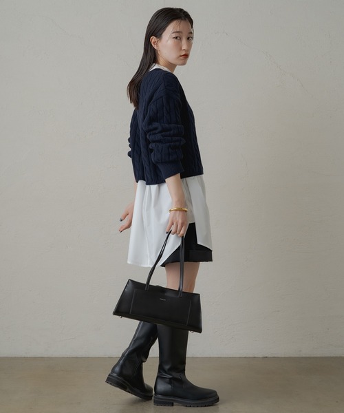 「LOUNGEDRESS」 長袖ニット FREE グレー レディース_画像7