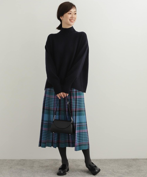 「URBAN RESEARCH DOORS」 プリーツスカート MEDIUM レッド レディースの画像
