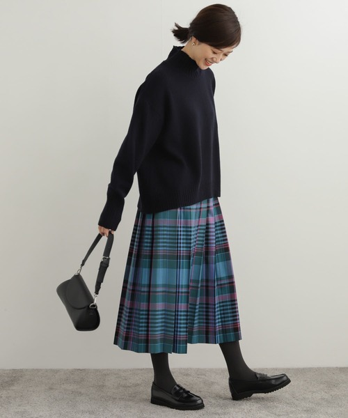 「URBAN RESEARCH DOORS」 プリーツスカート MEDIUM レッド レディースの画像