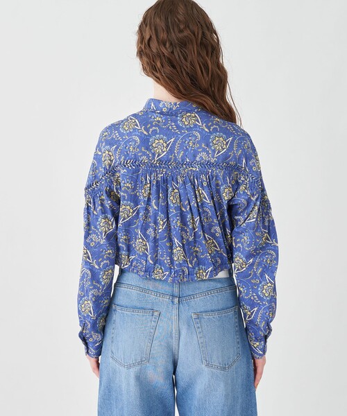 「SOULEIADO」 長袖シャツ 36 ブルー系その他2 レディース_画像5