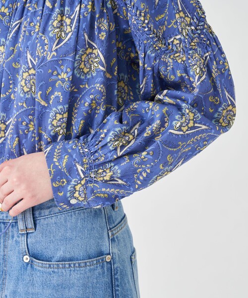 「SOULEIADO」 長袖シャツ 36 ブルー系その他2 レディース_画像7