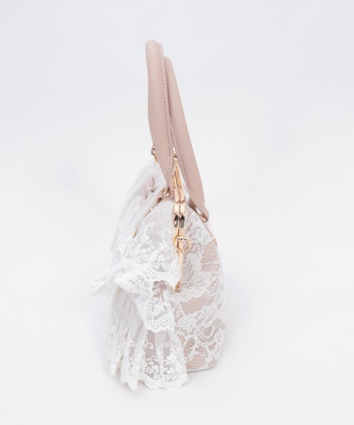 axes femme（アクシーズ ファム） ボストンバッグ レースフリルがま口