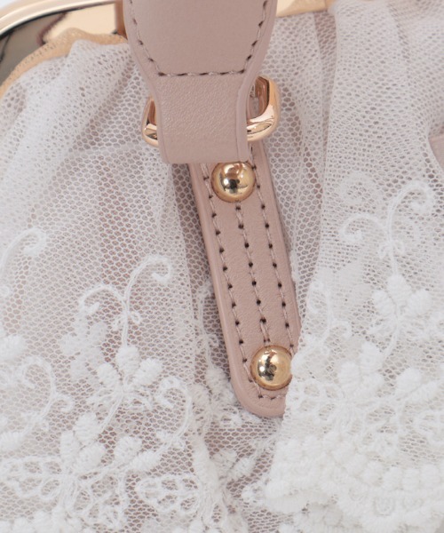 axes femme（アクシーズ ファム） ボストンバッグ レースフリルがま口