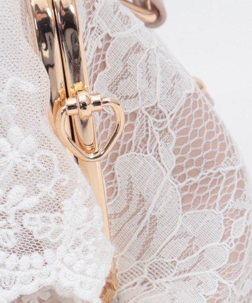 axes femme（アクシーズ ファム） ボストンバッグ レースフリルがま口