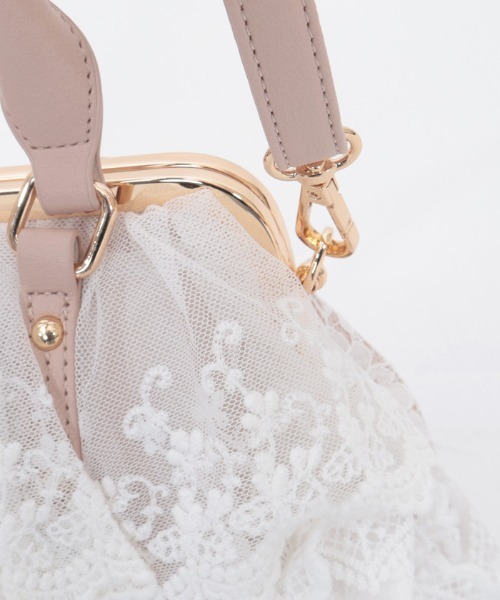 axes femme（アクシーズ ファム） ボストンバッグ レースフリルがま口