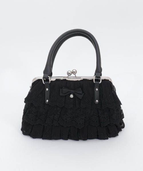 axes femme（アクシーズ ファム） ボストンバッグ レースフリルがま口