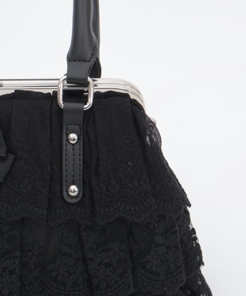 axes femme（アクシーズ ファム） ボストンバッグ レースフリルがま口
