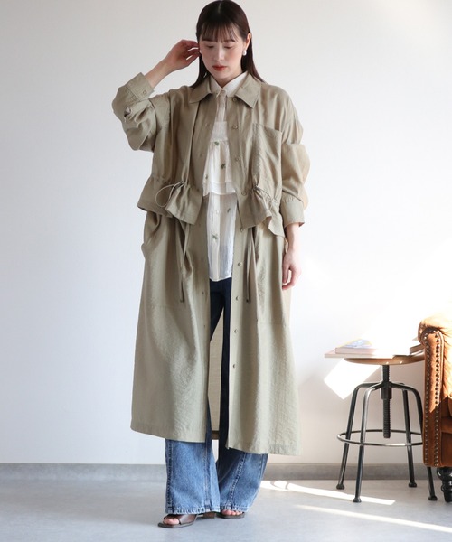 cepo（セポ） ブラウス シャツ 4WAY シアーシャツコートワンピース