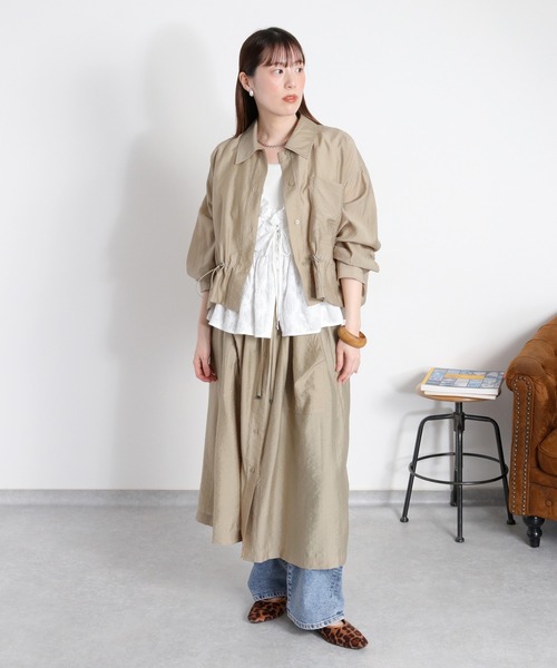 服飾雑貨 cepo（セポ） ブラウス シャツ 4WAY シアーシャツコートワンピース