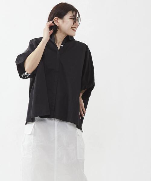 「CONVERSE TOKYO」 半袖シャツ FREE ブラック レディース_画像4