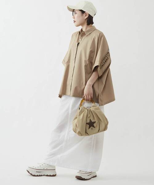 「CONVERSE TOKYO」 半袖シャツ FREE ブラック レディース_画像7