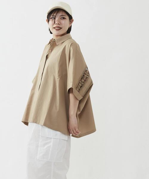 「CONVERSE TOKYO」 半袖シャツ FREE ブラック レディース_画像8