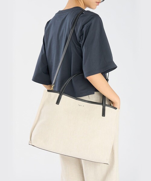 agnes b.（アニエスベー） トートバッグ リネン 2way トートバッグ 