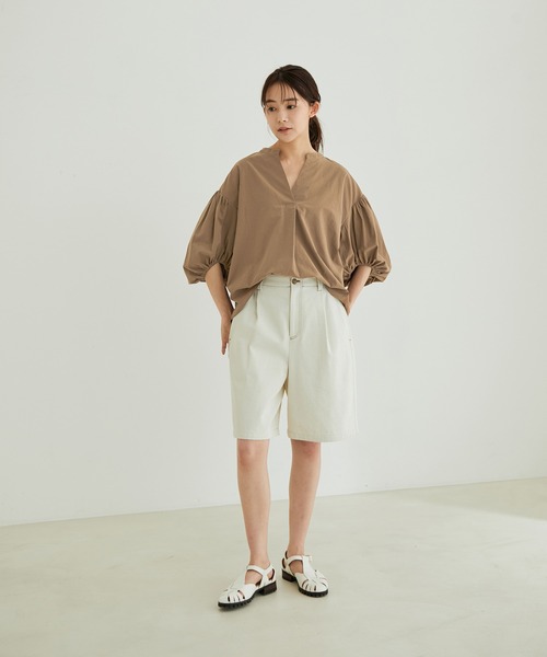 「SALON adam et rope'」 7分袖ブラウス FREE ピンク レディース_画像4