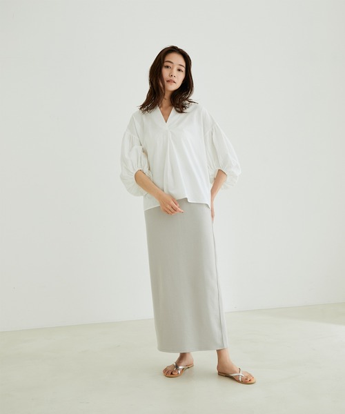 「SALON adam et rope'」 7分袖ブラウス FREE ピンク レディース_画像7