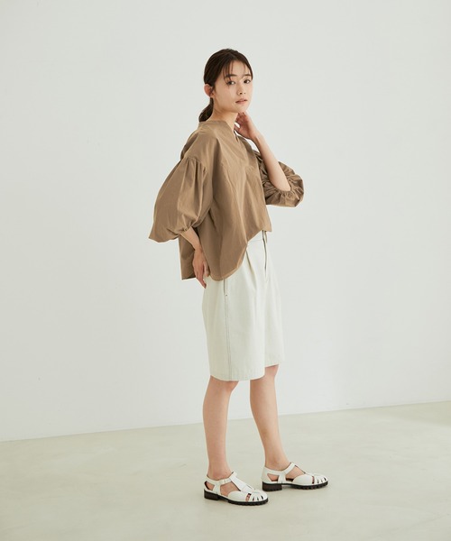 「SALON adam et rope'」 7分袖ブラウス FREE ピンク レディース_画像9