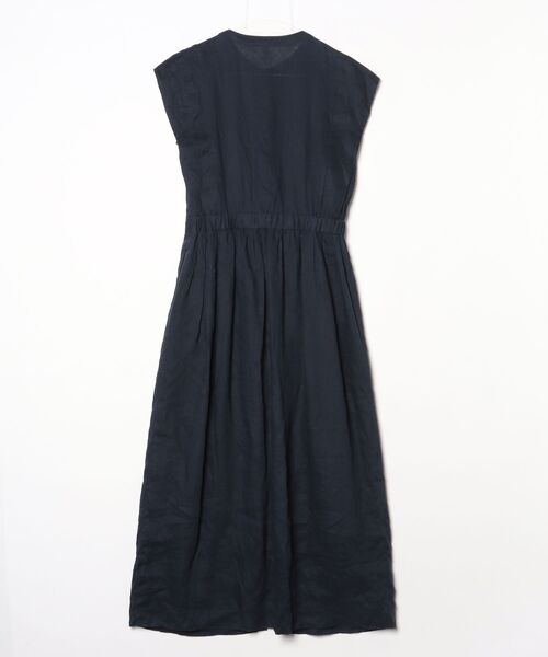 「SHIPS」 ノースリーブワンピース MEDIUM ネイビー レディースの画像