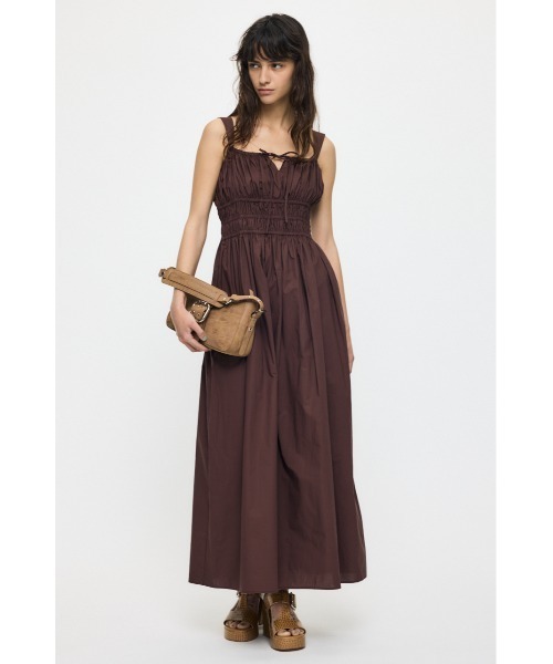 ワンピース COTTON GATHER CAMI ドレス_8