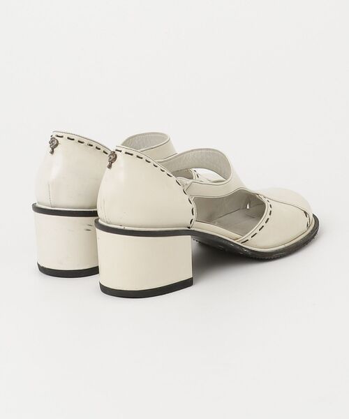 「POLLINI」 ヒールサンダル 35.5 ホワイト レディース_画像2