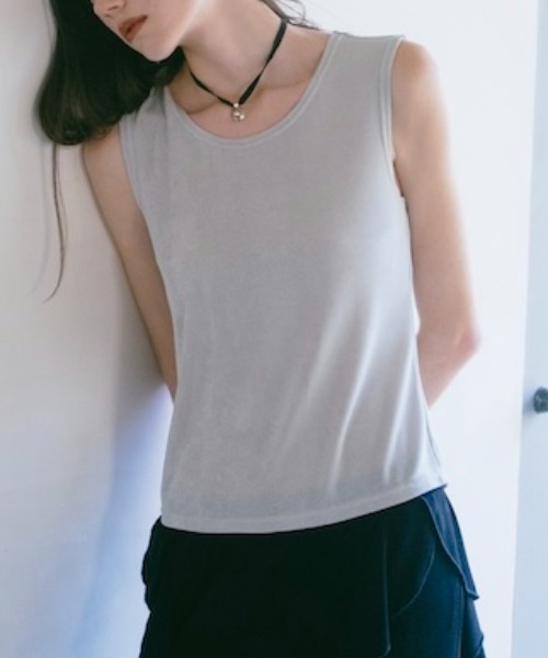 tシャツ Spandex Sleeveless Top/スパンデックススリーブレストップ レディース | sahara | 03