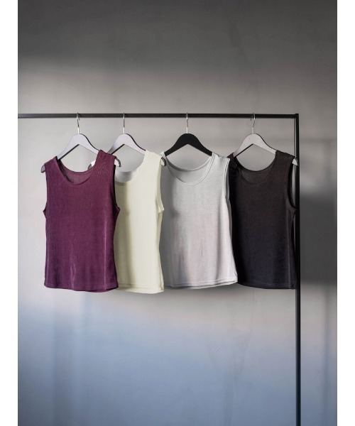 tシャツ Spandex Sleeveless Top/スパンデックススリーブレストップ レディース | sahara | 21