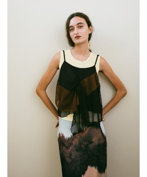 tシャツ Spandex Sleeveless Top/スパンデックススリーブレストップ レディース | sahara | 08