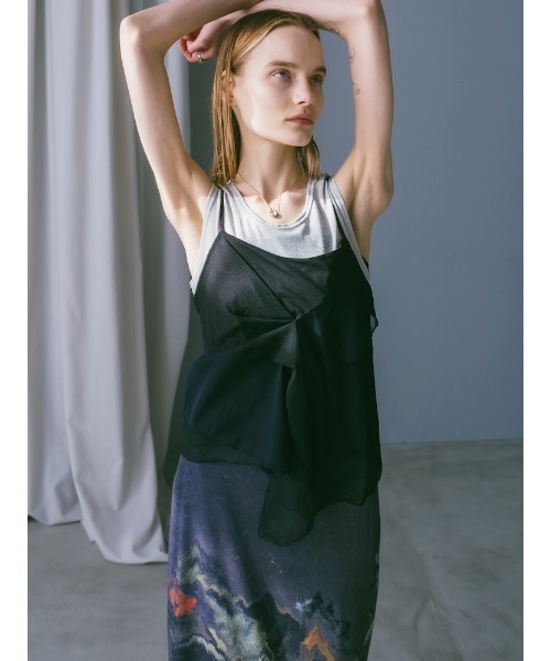 tシャツ Spandex Sleeveless Top/スパンデックススリーブレストップ レディース | sahara | 11