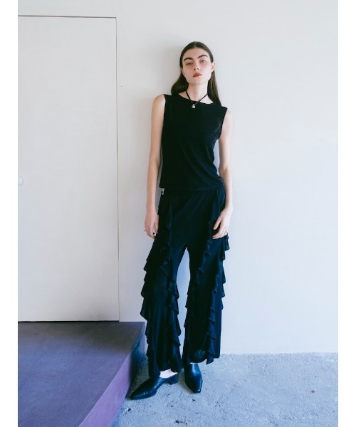 tシャツ Spandex Sleeveless Top/スパンデックススリーブレストップ レディース | sahara | 13