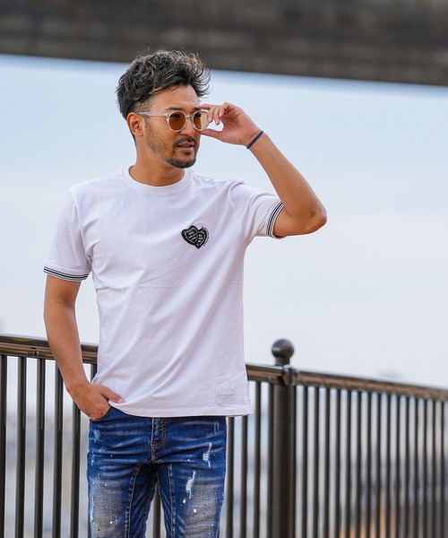 adamsJUGGLER（アダムスジャグラー） tシャツ RTEG BK#ハートティー