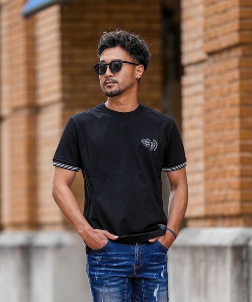 adamsJUGGLER（アダムスジャグラー） tシャツ RTEG BK#ハートティー
