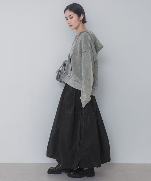 「JEANASIS」 ジップアップパーカー MEDIUM ブラック系その他 レディース_画像3